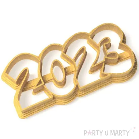 foremka sylwester 2023 96x46 mm zloty