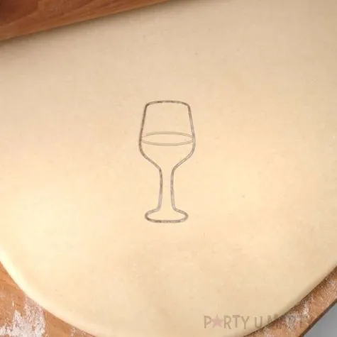 foremka sylwester kieliszek czarny 45x92 mm