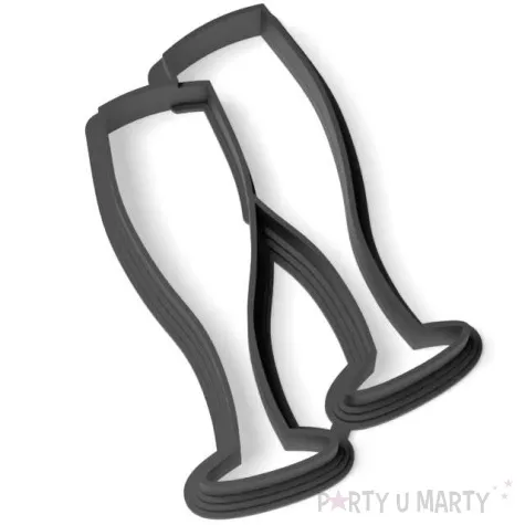 foremka sylwester kieliszki czarny 58x87 mm