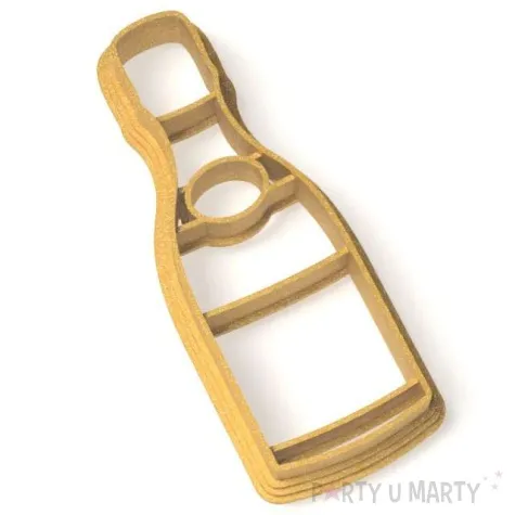 foremka sylwester szampan zloty 35x89 mm