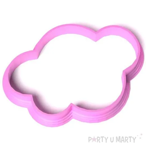 foremka unicorn chmurka rozowa metaliczna 77x55 mm