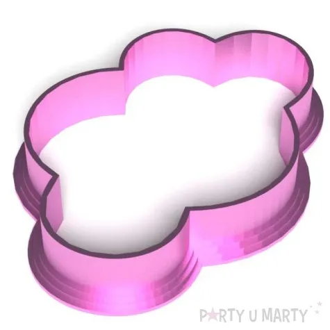 foremka unicorn chmurka rozowa metaliczna 77x55 mm