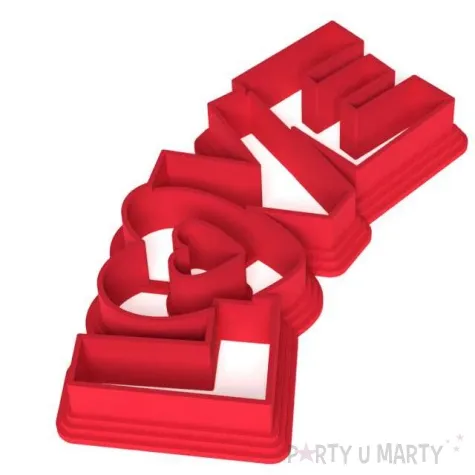 foremka walentynki love czerwona 100x50 mm