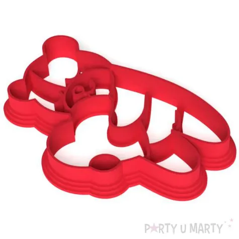 foremka walentynki mis z serduszkiem czerwona 97x65 mm