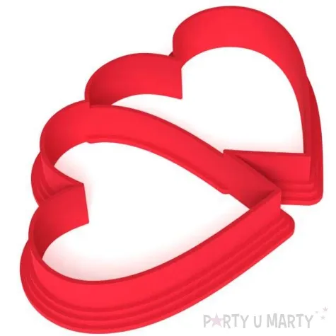 foremka walentynki serce duo 95 x 60 mm czerwony