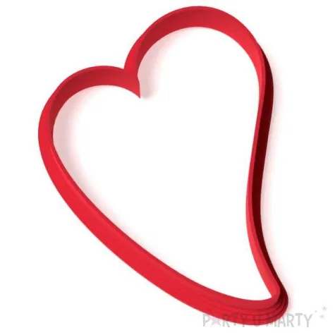 foremka walentynki serce fikusne 87 x 86 mm czerwona