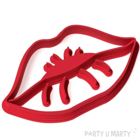 foremka walentynki usta calusne czerwone 90x50 mm