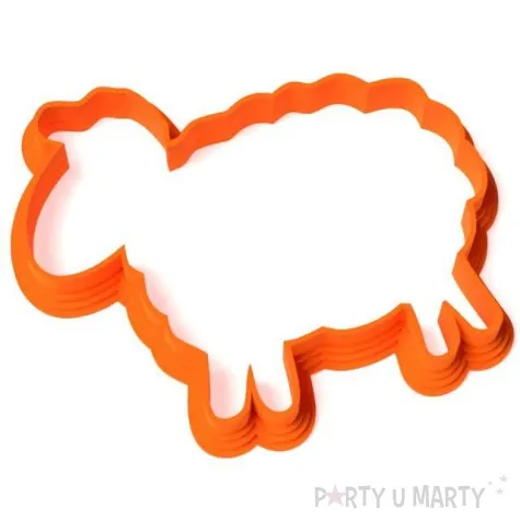 foremka wielkanoc baranek classic 74x88 mm pomaranczowa neonowa