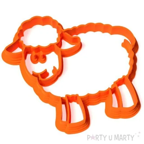 foremka wielkanoc baranek lux 76x86 mm pomaranczowa neonowa