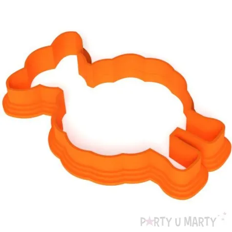 foremka wielkanoc baranek puszysty 61x88 mm pomaranczowa neonowa