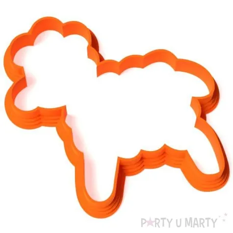 foremka wielkanoc baranek z czupryna 88x86 mm pomaranczowa neonowa