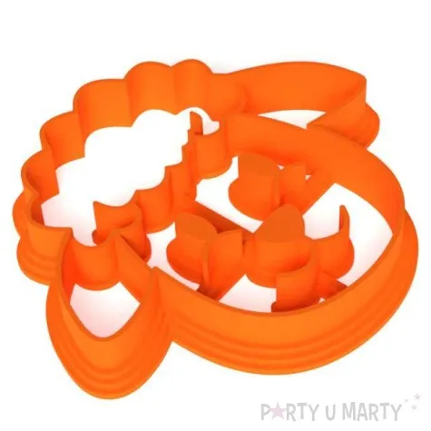 foremka wielkanoc baranek z usmiechem 76x86 mm pomaranczowa neonowa