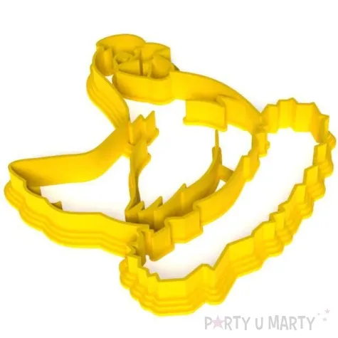 foremka wielkanoc kura na grzedzie 97x91 mm zolta