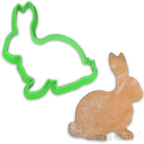 foremka wielkanoc zajac kicek 68x80 mm zielona