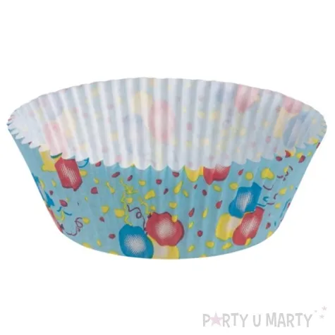 foremki na muffinki baloniki niebieski demmler 60 szt