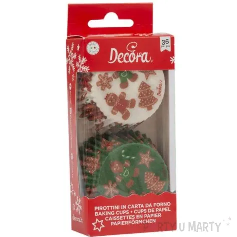 foremki na muffinki pierniczki mix decora 36 szt