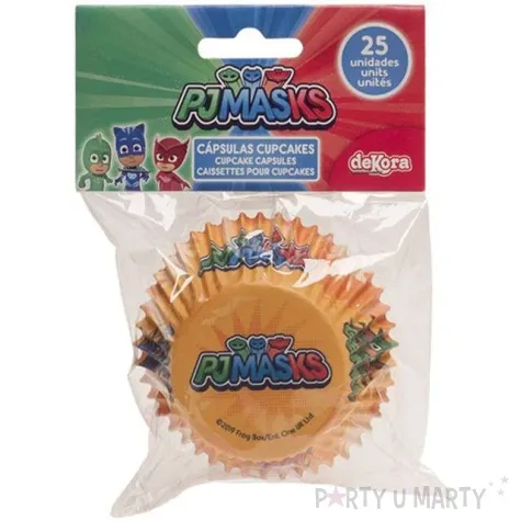foremki na muffinki pj mask pidzamersi dekora 25 szt