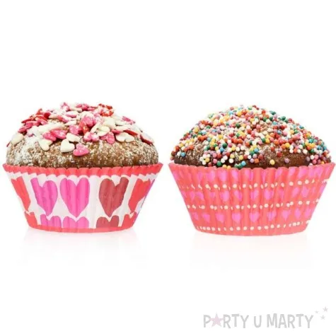 foremki na muffinki serca mix godan 24 szt