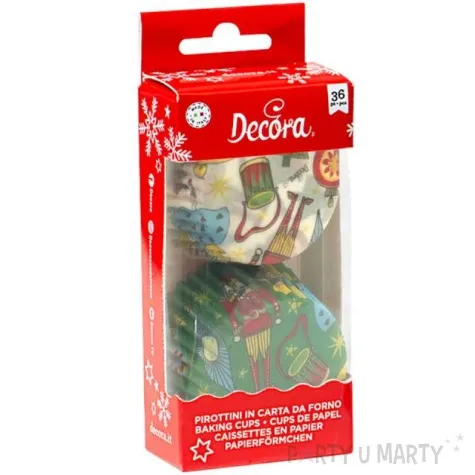 foremki na muffinki swiateczne ozdoby mix decora 36 szt