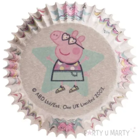 foremki na muffinki swinka peppa dekora 25 szt