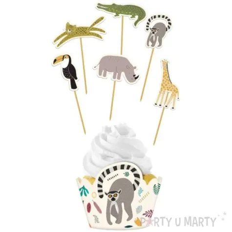 foremki na muffinki zoo pikery folat 12 szt