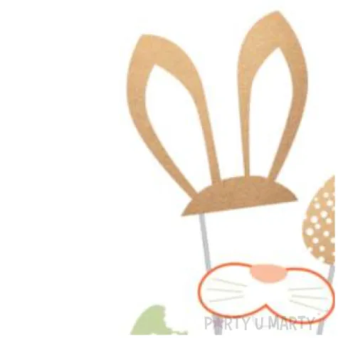 fotogadzet kroliczki wielkanocne z pisanka amscan 28x14 cm 10 szt