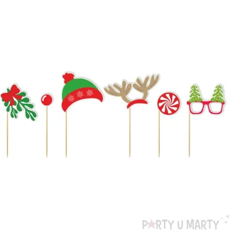 fotogadzet patyczki boze narodzenie renifer i jemiola 6 szt