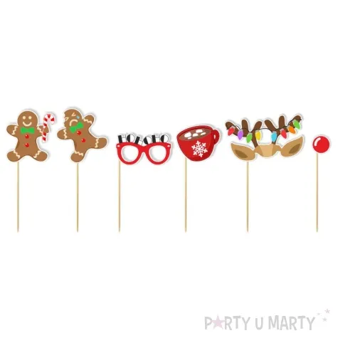 fotogadzet patyczki boze narodzenie renifer w lampkach 6 szt