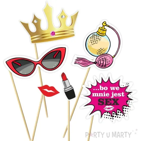 fotogadzet patyczki dzien kobiet bo we mnie jest sex 6 szt