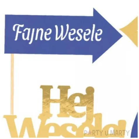 fotogadzet patyczki fajne wesele granatowy czakos 10 szt