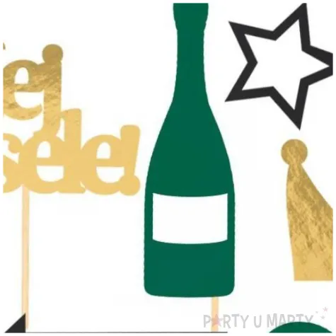 fotogadzet patyczki fajne wesele zielony dekolo 10 szt