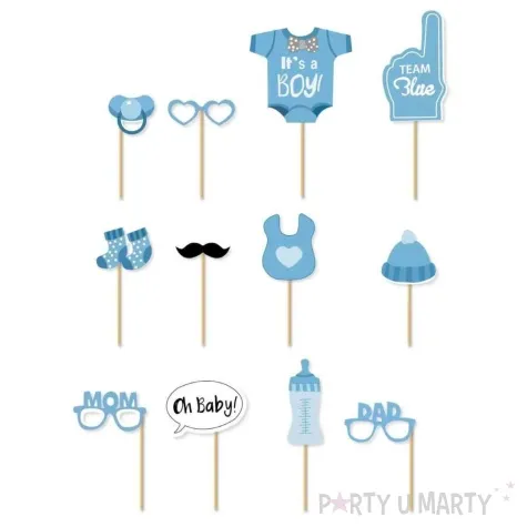 fotogadzet patyczki its a boy niebieski jix 12 szt