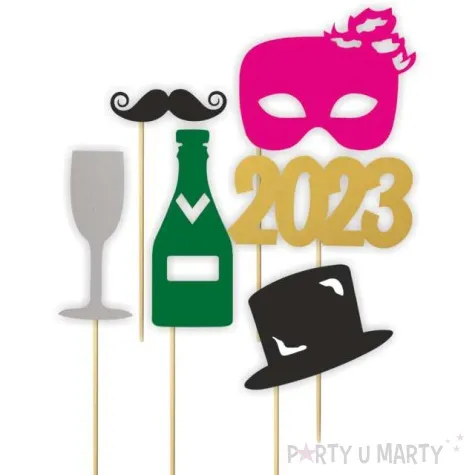fotogadzet patyczki nowy rok 2023 mix 6 szt