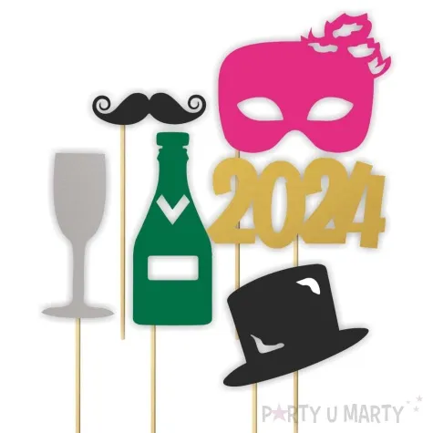 fotogadzet patyczki nowy rok 2024 mix 6 szt