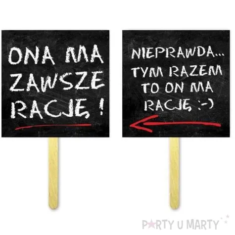 fotogadzet patyczki ona ma zawsze racje nieprawda 2 szt