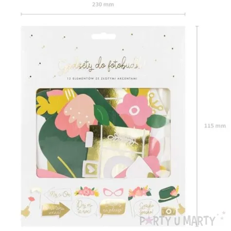 fotogadzet patyczki slub 2 mix partydeco 12 szt