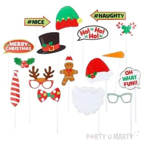 fotogadzet patyczki swiateczna zabawa mix amscan 21 szt