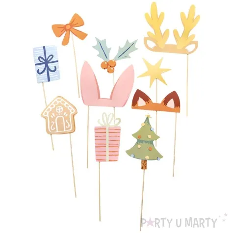 fotogadzet patyczki swiateczne zwierzatka amscan 10 szt