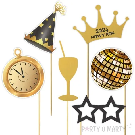 fotogadzet patyczki szampanski nowy rok 2024 6 szt