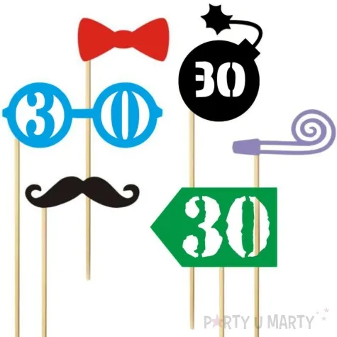 fotogadzet patyczki urodziny 30 on 6 szt
