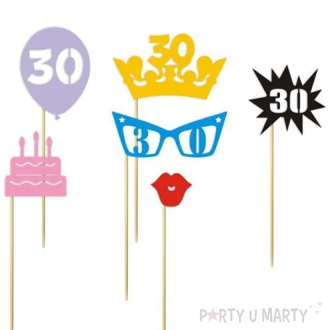 fotogadzet patyczki urodziny 30 ona 6 szt