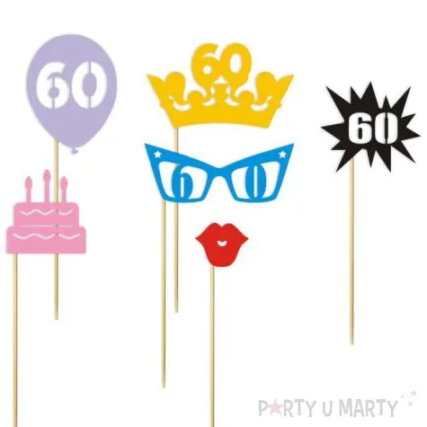 fotogadzet patyczki urodziny 60 ona 6 szt