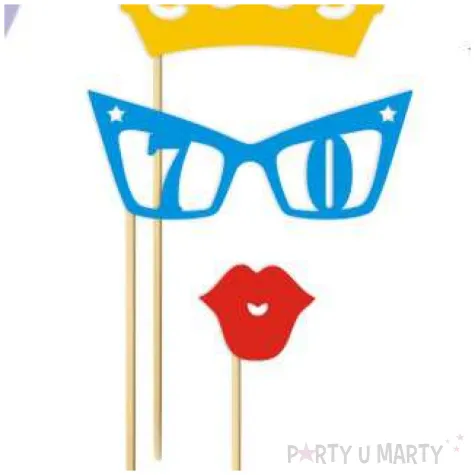 fotogadzet patyczki urodziny 70 ona 6 szt