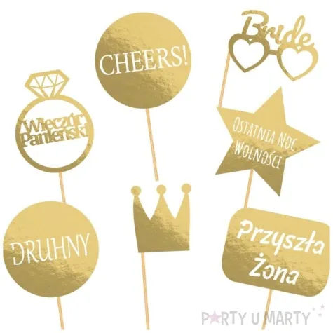 fotogadzet patyczki wieczor panienski ostatnia noc wolnosci zloty dekolo 7 szt