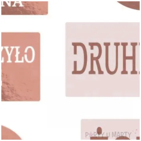 fotogadzet patyczki wieczor panienski zona i druhny rozowe zloto dekolo 6 szt