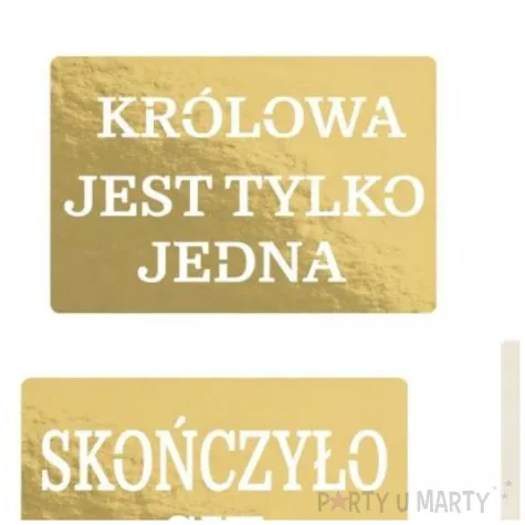 fotogadzet patyczki wieczor panienski zona i druhny zloty dekolo 6 szt