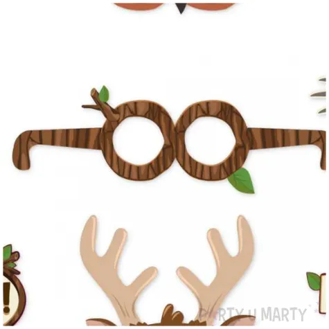 fotogadzety patyczki zwierzeta lesni przyjaciele partypal 9 szt