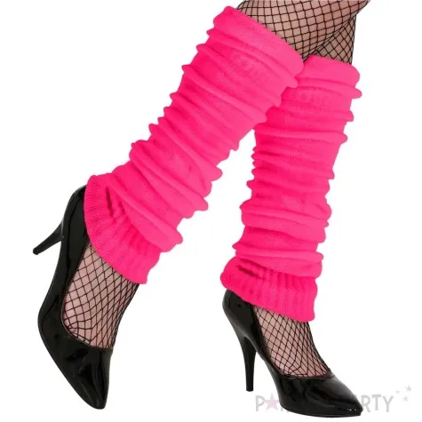 getry party ocieplacze nog lata 80 rozowy widmann