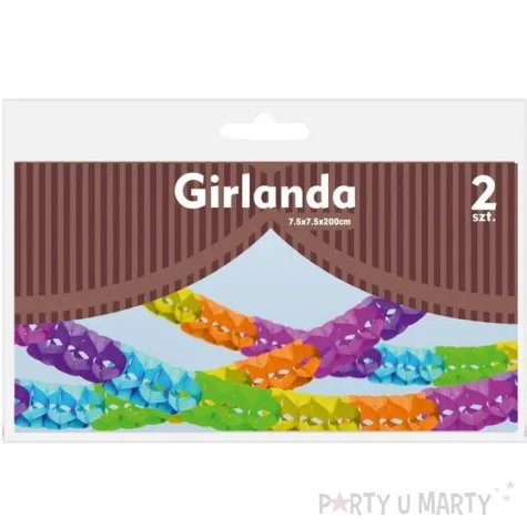 girlanda azurowa teczowa godan 200 cm