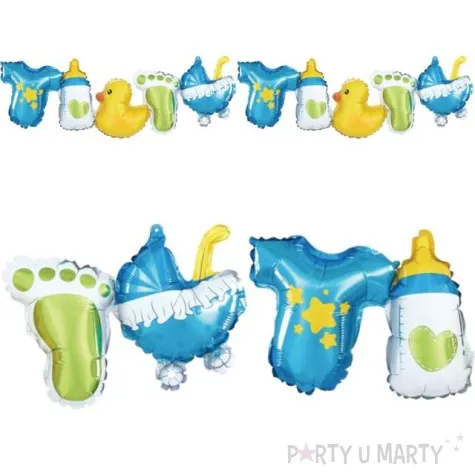 girlanda balonowa baby shower boy partypal 206 cm